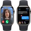 Apple Watch Series 9 [GPS + Cellular, 41mm] - Graphite Stainless Steel Case with Midnight Sport Band, M/L (Renewed) view 2