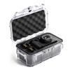 Evergreen ToughBox Tech Organizer  For Camera, Cables, Hard Drives, Compatible with GoPro etc. (Large, PROFoam, Clear)
