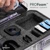 Evergreen ToughBox Tech Organizer  For Camera, Cables, Hard Drives, Compatible with GoPro etc. (Large, PROFoam, Clear) view 2