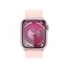 Apple Watch Series 9 [GPS + Cellular, 41mm] - Aluminum Case with Pink Sport Loop, One Size (Renewed) view 2