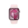 Apple Watch Series 9 [GPS + Cellular 41mm] Pink Aluminum Case with Pink Sport Band S/M (Renewed) view 2