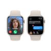 Apple Watch Series 9 [GPS, 45mm] - Starlight Aluminum Case with Starlight Sport Band, S/M (Renewed) view 4
