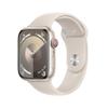 Apple Watch Series 9 [GPS + Cellular, 45mm] - Starlight Case with Starlight Sport Band, S/M (Renewed) view 1