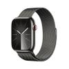 Apple Watch Series 9 [GPS + Cellular, 45mm] - Graphite Stainless Steel Case with Milanese Loop, One Size Band (Renewed) view 1