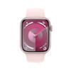 Apple Watch Series 9 [GPS, 45mm] - Pink Aluminum Case with Pink Sport Band, M/L (Renewed) view 2