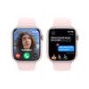 Apple Watch Series 9 [GPS, 45mm] - Pink Aluminum Case with Pink Sport Band, M/L (Renewed) view 4