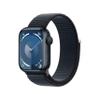 Apple Watch Series 9 [GPS, 41mm] - Midnight Aluminum Case with Midnight Sport Loop, One Size (Renewed) view 1