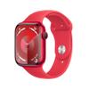 Apple Watch Series 9 [GPS, 45mm] - (PRODUCT)RED Aluminum Case with (PRODUCT)RED Sport Band, M/L (Renewed) view 1