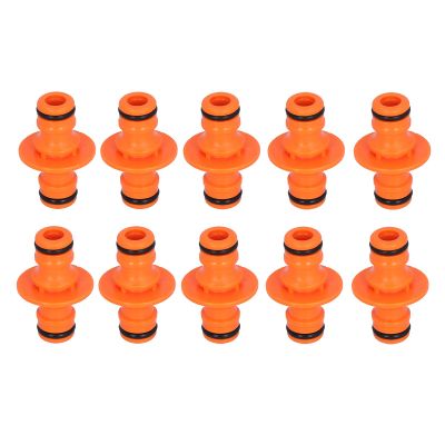 Glomora Garden Hose Connector 10Pcs, 2 Way Plastic Water Splitter, Durable Hose Adapter for Irrigation & Watering, Lawn, Greenhouse