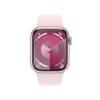 Apple Watch Series 9 [GPS 41mm] Pink Aluminum Case with Pink Sport Band M/L (Renewed) view 2