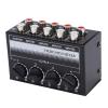 Glomora 4 - Channel Mini Mixer, Passive Studio Audio Console for Low - Noise Recording, Ideal for Small Bars & Clubs view 1