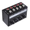 Glomora 4 - Channel Mini Mixer, Passive Studio Audio Console for Low - Noise Recording, Ideal for Small Bars & Clubs view 3