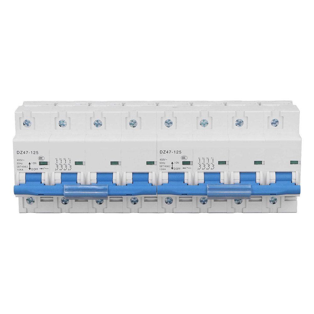 Glomora AC400V Circuit Breaker Interlock, 4P Dual Power Manual Transfer & Disconnect Switch with 10KA Capacity (125A)