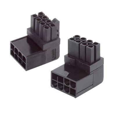 NFHK 2pcs/lot ATX 8P Male to Female 90 Degree Up Down Angled Power Header Adapter for GPU Graphics Card