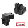 NFHK 2pcs/lot ATX 8P Male to Female 90 Degree Up Down Angled Power Header Adapter for GPU Graphics Card view 4