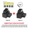 NFHK 2pcs/lot ATX 8P EPS Male to Female 90 Degree Up Down Angled Power Header Adapter for CPU 12V view 2