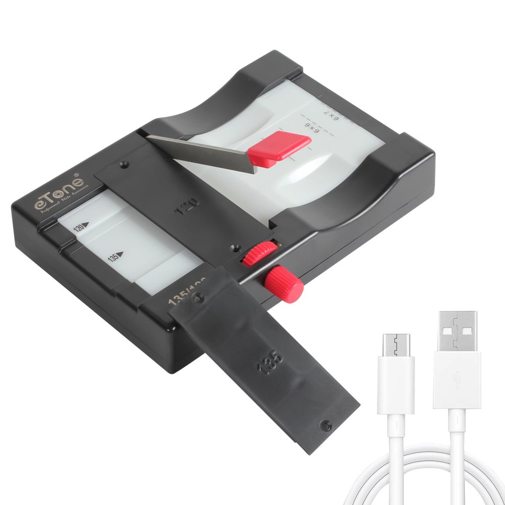 eTone Multiple Slide Film Cutter for 35mm 6x45 6x6 6x7 60mm Format