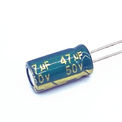 500pcs/lot high Frequency Low impedance 50V 47UF Aluminum electrolytic Capacitor Size 6 * 12 47UF 50V 20%