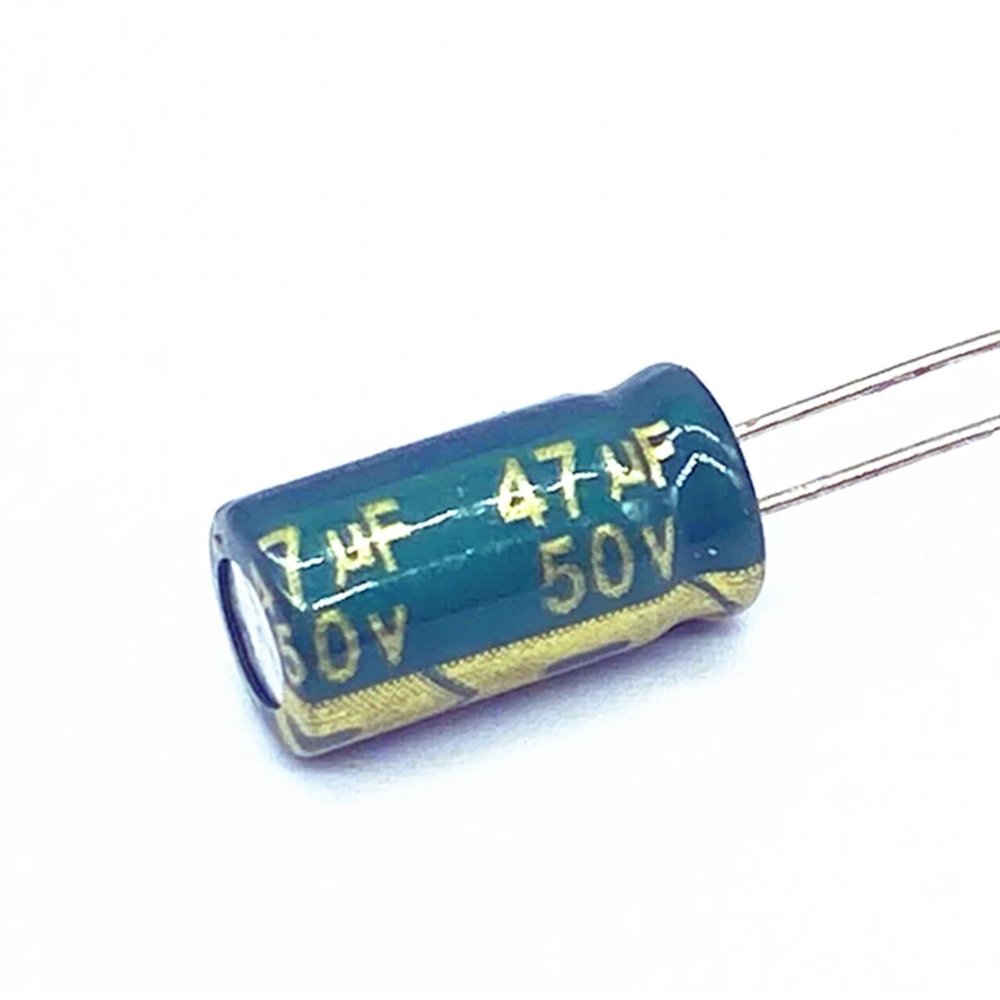 500pcs/lot high Frequency Low impedance 50V 47UF Aluminum electrolytic Capacitor Size 6 * 12 47UF 50V 20%