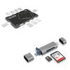 3in1 USB C 3.0 SD Micro SD 2.0 Card Reader+10 Slots Micro SD Card Reader view 1