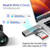 3in1 USB C 3.0 SD Micro SD 2.0 Card Reader+10 Slots Micro SD Card Reader view 4