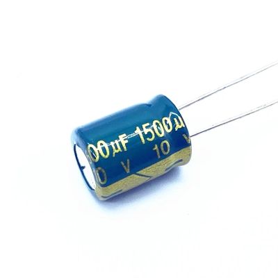 10pcs/lot 10v 1500UF Low ESR/Impedance high Frequency Aluminum electrolytic Capacitor Size 10X13 1500UF 10V 20%