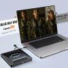 External Blu Ray Drive,Portable Bluray Player Writer Reader,CD Burner with USB 3.0 typc C Port& SD Card,DVD & CD-ROM +/-RW,External Blu-Ray Drives for PC Laptop Desktop Windows Mac Linux Computer view 3