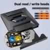 External Blu Ray Drive,Portable Bluray Player Writer Reader,CD Burner with USB 3.0 typc C Port& SD Card,DVD & CD-ROM +/-RW,External Blu-Ray Drives for PC Laptop Desktop Windows Mac Linux Computer view 4