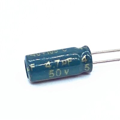 20pcs/lot high Frequency Low impedance 50v 4.7UF Aluminum electrolytic Capacitor Size 5 * 11 4.7UF 20%
