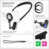 BGNing Neck Mount Phone Clip Kit U-Shaped Holder Compatible with Action Cameras for Magnetic Neck Stand Wearable Mobile Phone Bracket (Black Combo) view 2