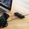 Smofish Magnetic Cable Clips, 3 Pack 3-Slot Cord Organizer Management, Strong Phone Charging Cable Holder, Wire Charger Keeper Gift for Desk, Nightstand, Kitchen Appliances, Office Supplies (Black) view 2
