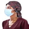 Winitas Extra Large Satin Lined Work Caps for Women with Long Ponytail Hair view 1