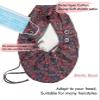 Winitas Extra Large Satin Lined Work Caps for Women with Long Ponytail Hair view 2
