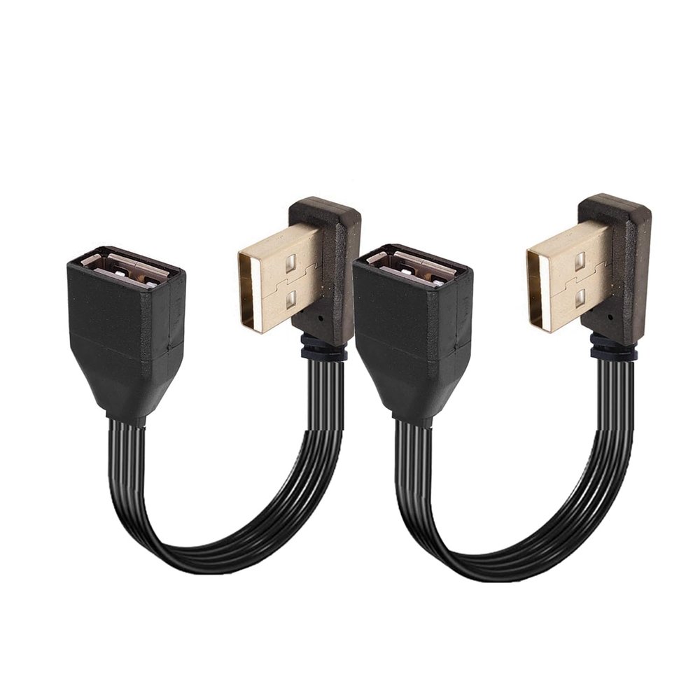 STUPDOLERI 90 Degree USB Extension Cable - USB Male to Female Data Cable, 10CM