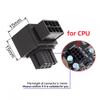 cablecc 2pcs/lot 90 Degree Up Down Angled ATX 8P EPS Male to Female Power Header Adapter for CPU 12V view 2