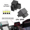 cablecc 2pcs/lot 90 Degree Up Down Angled ATX 8P EPS Male to Female Power Header Adapter for CPU 12V view 4