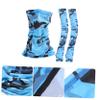 HANABASS 1set Cooling Arm Sleeves and Face Scarf for Sun Lightweight and Breathable for Outdoor Sports Hiking and Cycling Activities view 4