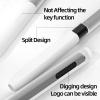 AZF Pencil Case Compatible with Samsung Galaxy Tab S7/S7+/S7 FE/S8/S8+/S8 Ultra/S9/S9+/S9 Ultra S Pen Case, with Top and Bottom Cover Separated, Translucent Silicone Sleeve. (White) view 2