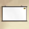 KEBER Projector Screen 60/72/80 inch, Outdoor Indoor Portable Projection Screen Manual Pull Down 4K HD Screen 4:3/16:9 for Home Cinema Theater Presentation Education (Size : 80"" (16:9)) view 1