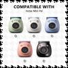 HIYQIN Adorable Storage Case Compatible with Fujifilm Instax Pal, Instax Pal Mini Case with Wrist Band - Plaid Black view 2