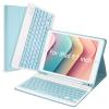 LAMA Keyboard Case for iPad 9.7 inch 2018 (6th Gen)/ 2017 (5th Gen)/2016 iPad Pro/Air 2/1, Thin - Detachable - Wireless Keyboard Cover with Pencil Holder for iPad 9.7 inch, Auto Sleep/Wake, Blue view 1