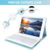 LAMA Keyboard Case for iPad 9.7 inch 2018 (6th Gen)/ 2017 (5th Gen)/2016 iPad Pro/Air 2/1, Thin - Detachable - Wireless Keyboard Cover with Pencil Holder for iPad 9.7 inch, Auto Sleep/Wake, Blue view 4