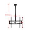 Adjustable Ceiling TV Mount Bracket - 360 Deg Rotation TV Mount, Ceiling Mount For TV For 32 To 55 Inch Flat Screen, Maximum Load Up To 110 Lb/50 Kg TV Stand, Max VESA 400 X 400 Mm ( Color : Black , S view 2