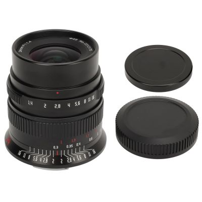 24mm F1.4 APS C Lens, Bright Aperture Compact and Sturdy Design 7 Elements in 6 Groups Metal Shell Mirrorless Camera Lens for R Mount for R5 R6 R RP