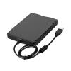 Flylin Floppy Disk Reader, 3.5 inch USB External Floppy Drive for PC/Laptop and Desktop, 1.44 MB FDD Portable USB Port Powered Drive for Window 98SE/ME/2000/XP/VISTA/Win7, Not Compatible with Mac view 1