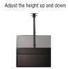 TV Monitor Wall Mount,TV Wall Mount,TV Wall Mount Bracket, 15 Tilt and Swivel TV Ceiling Mount, Fits Most 14-32inch LCD Flat Screen TVs, 3 Installation Methods view 3