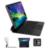 riwezox Magic Keyboard Case for iPad Air 13 (M3 2025 / M2 2024)& iPad Pro 12.9 (6th, 5th, 4th, 3rd Gen), Magnetic Floating Stand, 2.16lbs Slim Trackpad Keyboard with Backlit Keys -Travel Friendly view 1