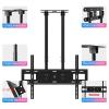 TV Monitor Wall Mount,TV Wall Mount,Ceiling TV Mount Stand - 2 Post Single Screen TV Mount, Tilt TV Mount for 40-90 Inch TVs, Adjustable Ceiling TV Mount Bracket, VESA Max 600x400mm view 3