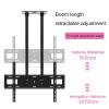 TV Monitor Wall Mount,TV Wall Mount,Ceiling TV Mount Stand - 2 Post Single Screen TV Mount, Tilt TV Mount for 40-90 Inch TVs, Adjustable Ceiling TV Mount Bracket, VESA Max 600x400mm view 4