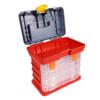 Happyyami Plastic Tool Storage Box Removable Divider Layers Parts Organizer Compact and Portable Tool Chest Organizer Box view 1
